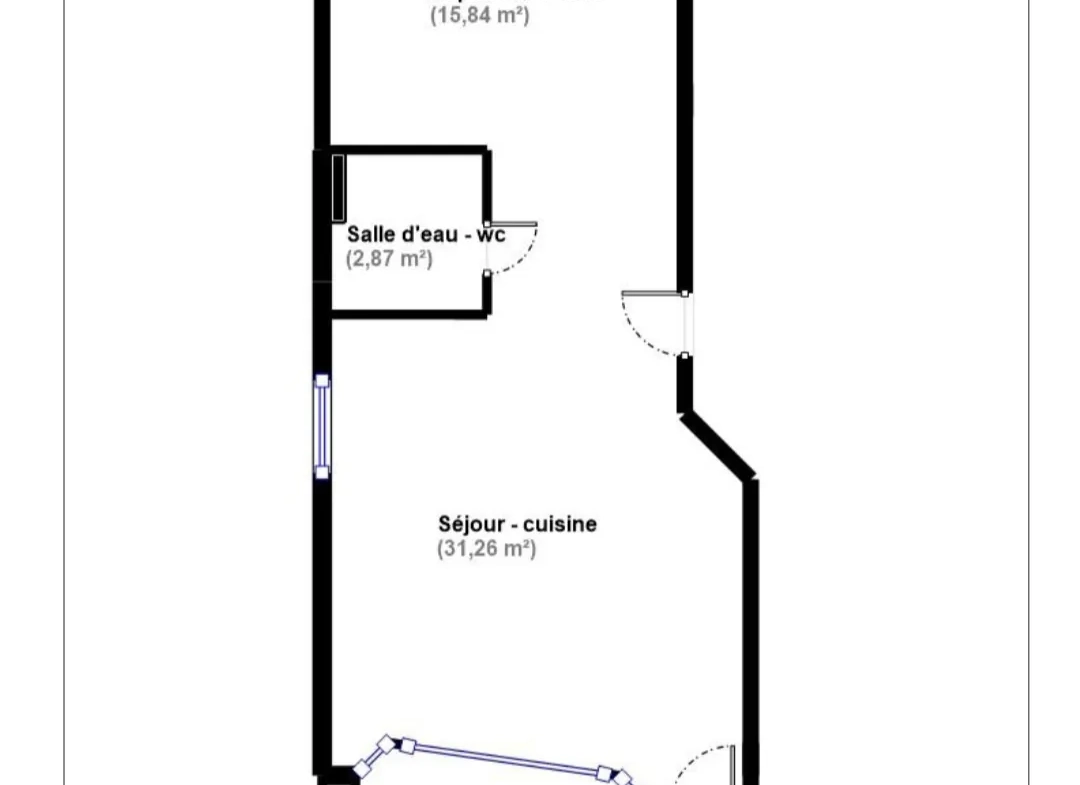 Appartement atypique de 50 m² à Bagnolet, charme et volume proche Mairie des Lilas 
