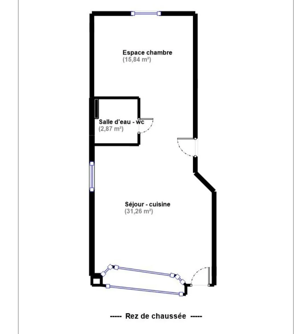 Appartement atypique de 50 m² à Bagnolet, charme et volume proche Mairie des Lilas 