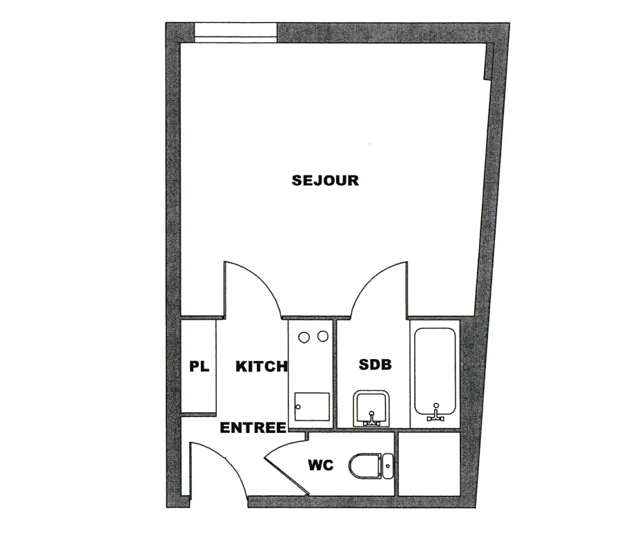 Studio en bail commercial à Lyon - Investissement locatif sécurisé de 24 m² 