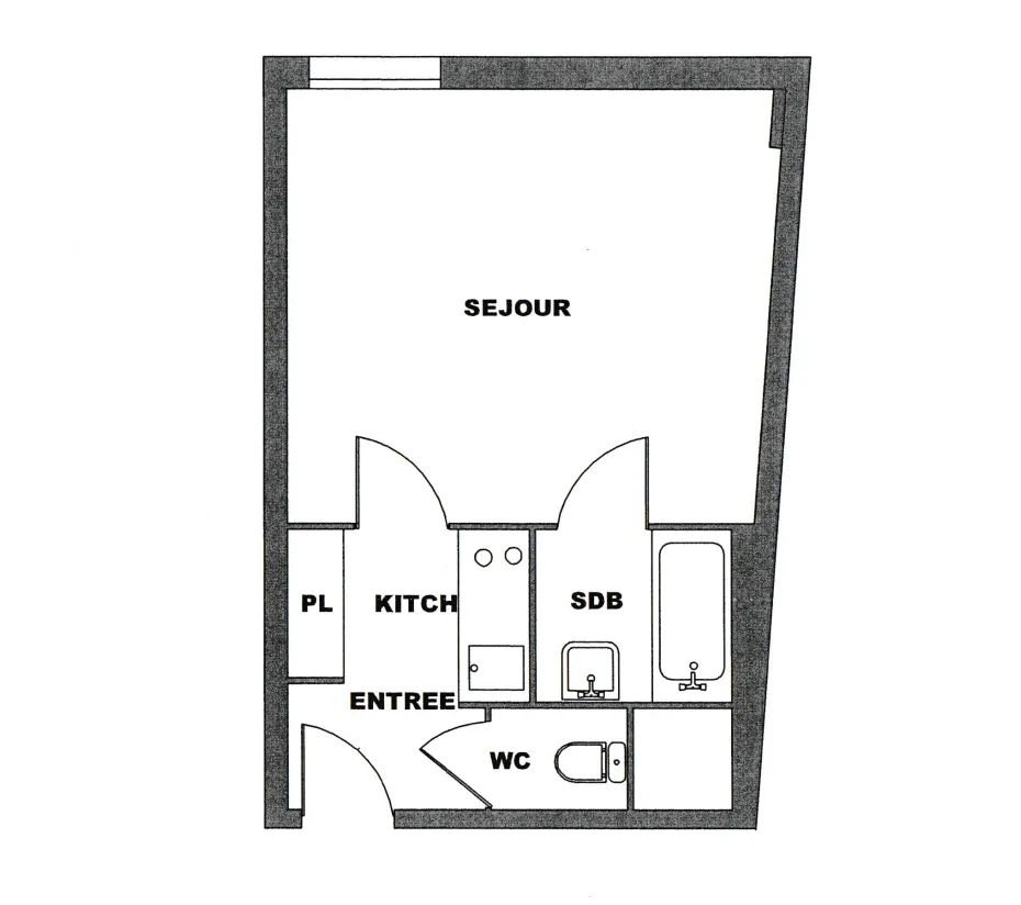 Studio en bail commercial à Lyon - Investissement locatif sécurisé de 24 m² 