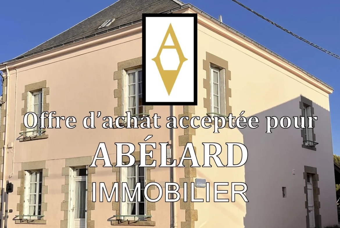 Maison en pierre à vendre au Le Pallet, 5 chambres, jardin, proche gare et commerces 