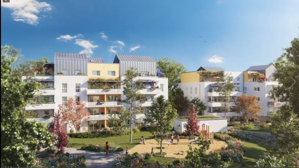 Appartement T4 neuf à Quetigny avec balcon, parking et livraison en 2025 