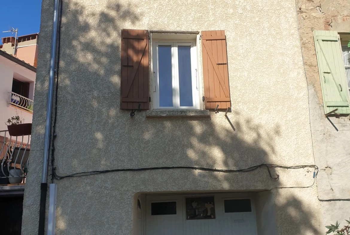 Maison de village rénovée avec garage et vue sur le Canigou à Sorede 