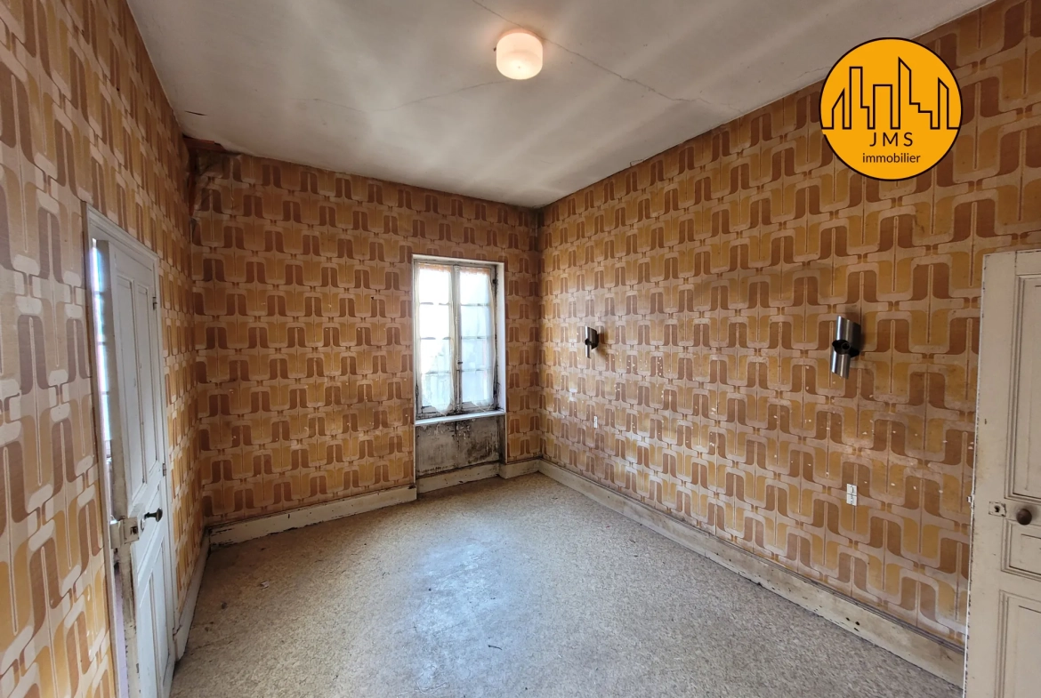 Maison à rénover avec dépendance et jardin à Moulins en Centre-ville 