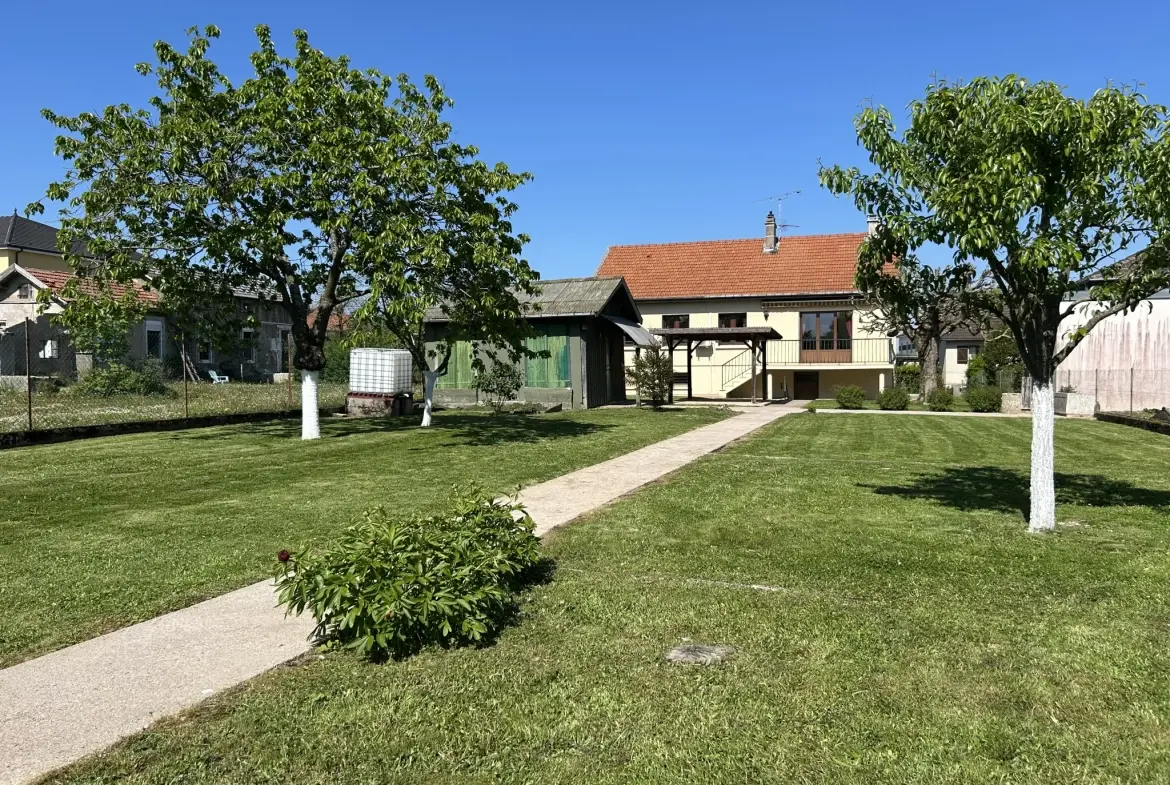 A vendre pavillon individuel à Toul avec grand terrain et sous-sol lumineux 