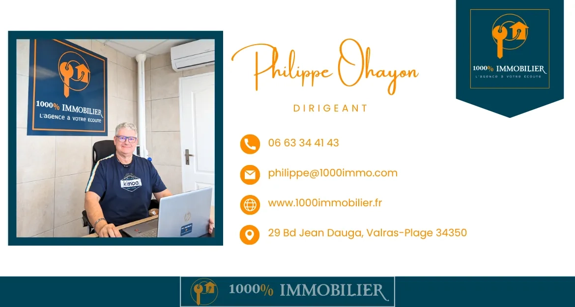 Appartement T2 de 41 m² avec terrasse et parking à Valras-Plage 