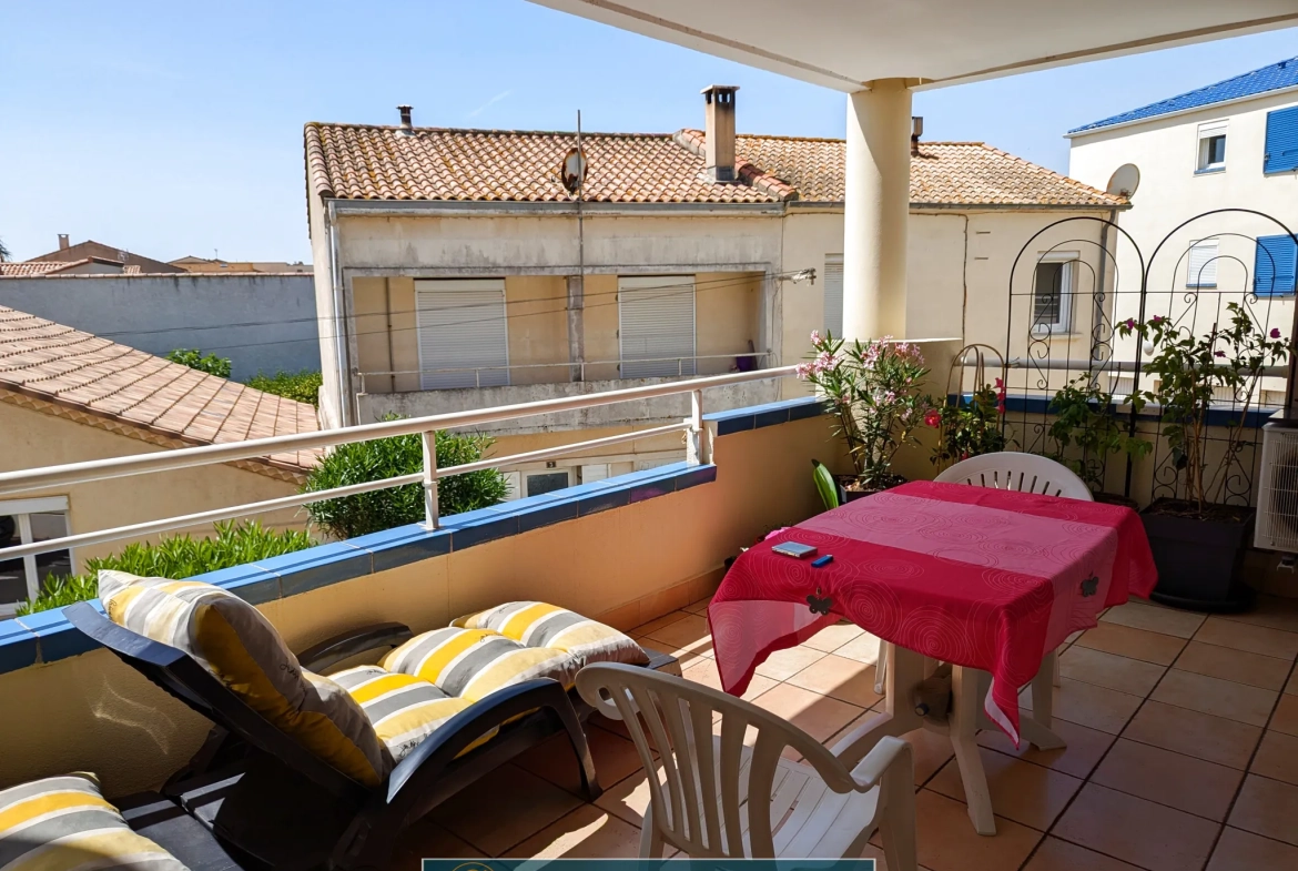 Appartement T2 de 41 m² avec terrasse et parking à Valras-Plage 