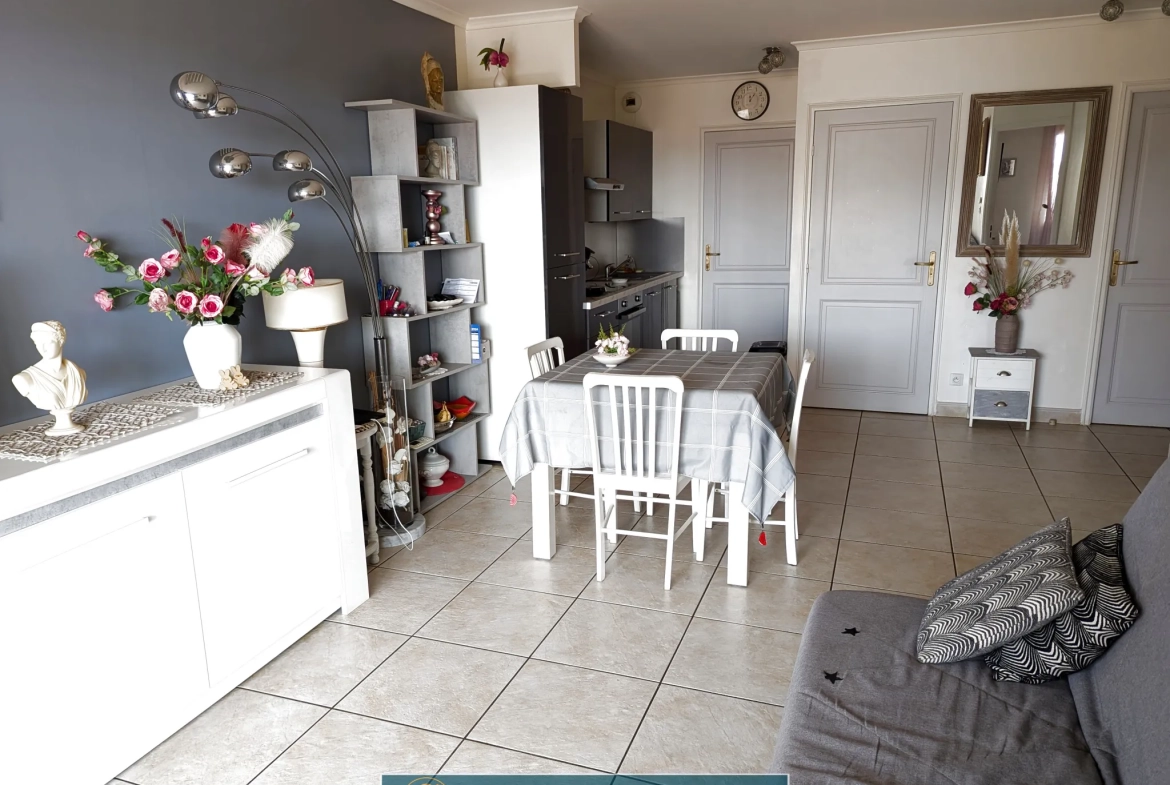 Appartement T2 de 41 m² avec terrasse et parking à Valras-Plage 