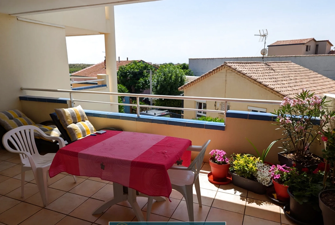 Appartement T2 de 41 m² avec terrasse et parking à Valras-Plage 