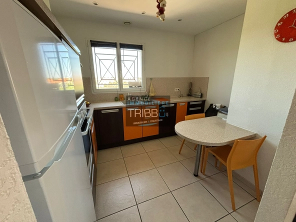Appartement T4 avec terrasse, garage et vue à Pollestres 