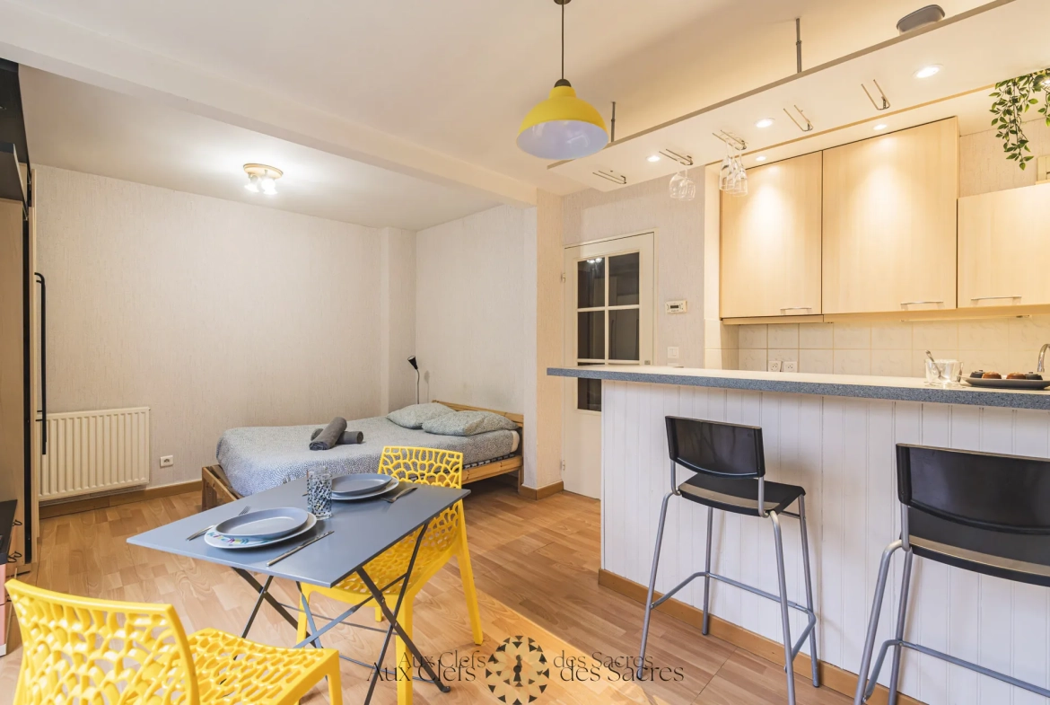 Studio avec terrasse à Reims, résidence récente, parfait pour investissement - 27,76 m² 