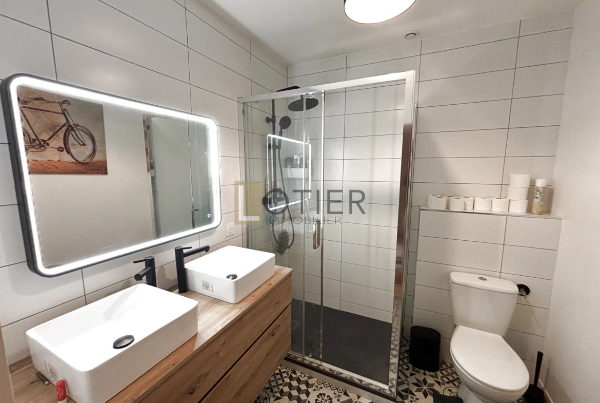 Appartement 2 pièces rénové à Brest en centre-ville avec cave 