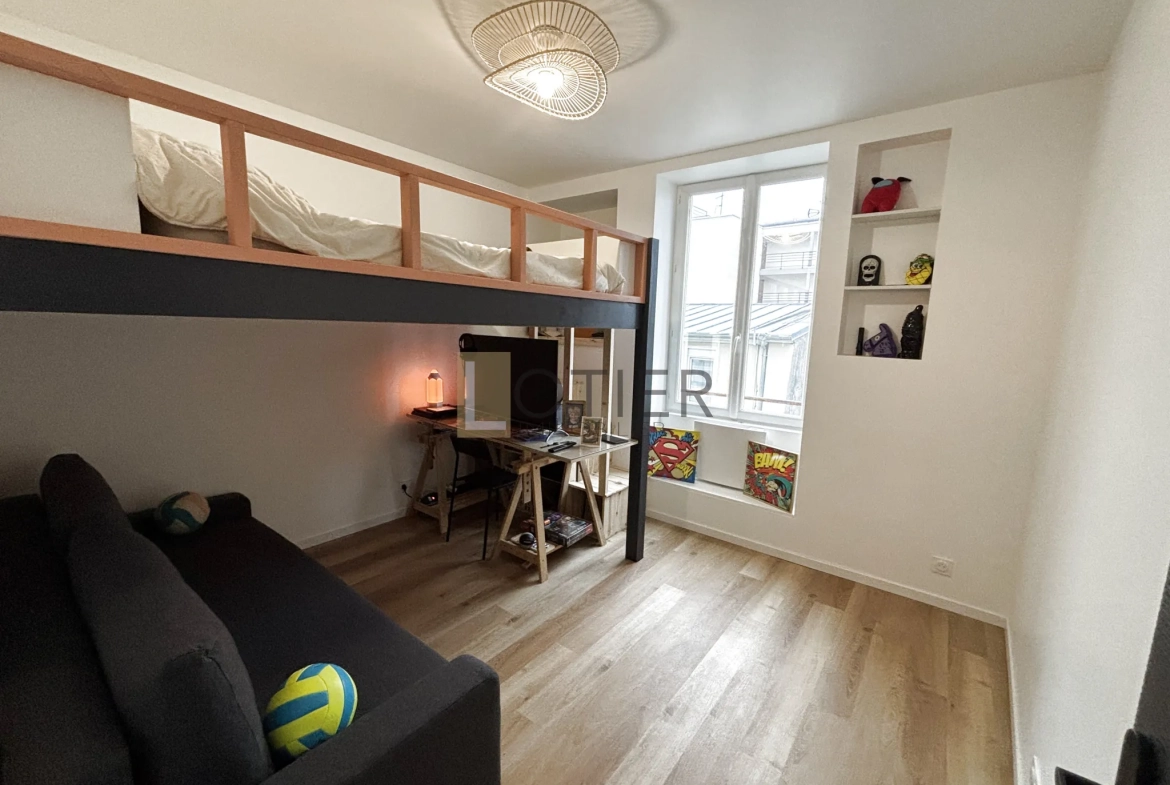 Appartement 2 pièces rénové à Brest en centre-ville avec cave 