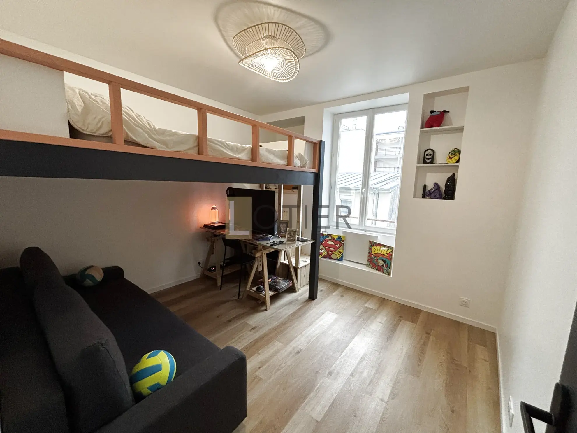 Appartement 2 pièces rénové à Brest en centre-ville avec cave 