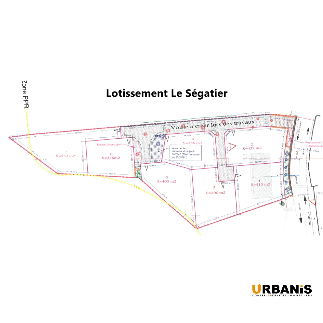 Terrain constructible de 532 m² au Guillaume, La Réunion 
