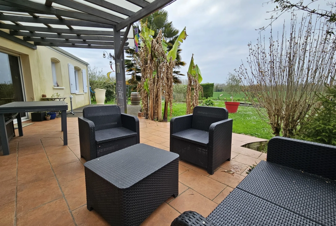 Maison plain-pied 3 chambres avec garage et jardin proche Niort 