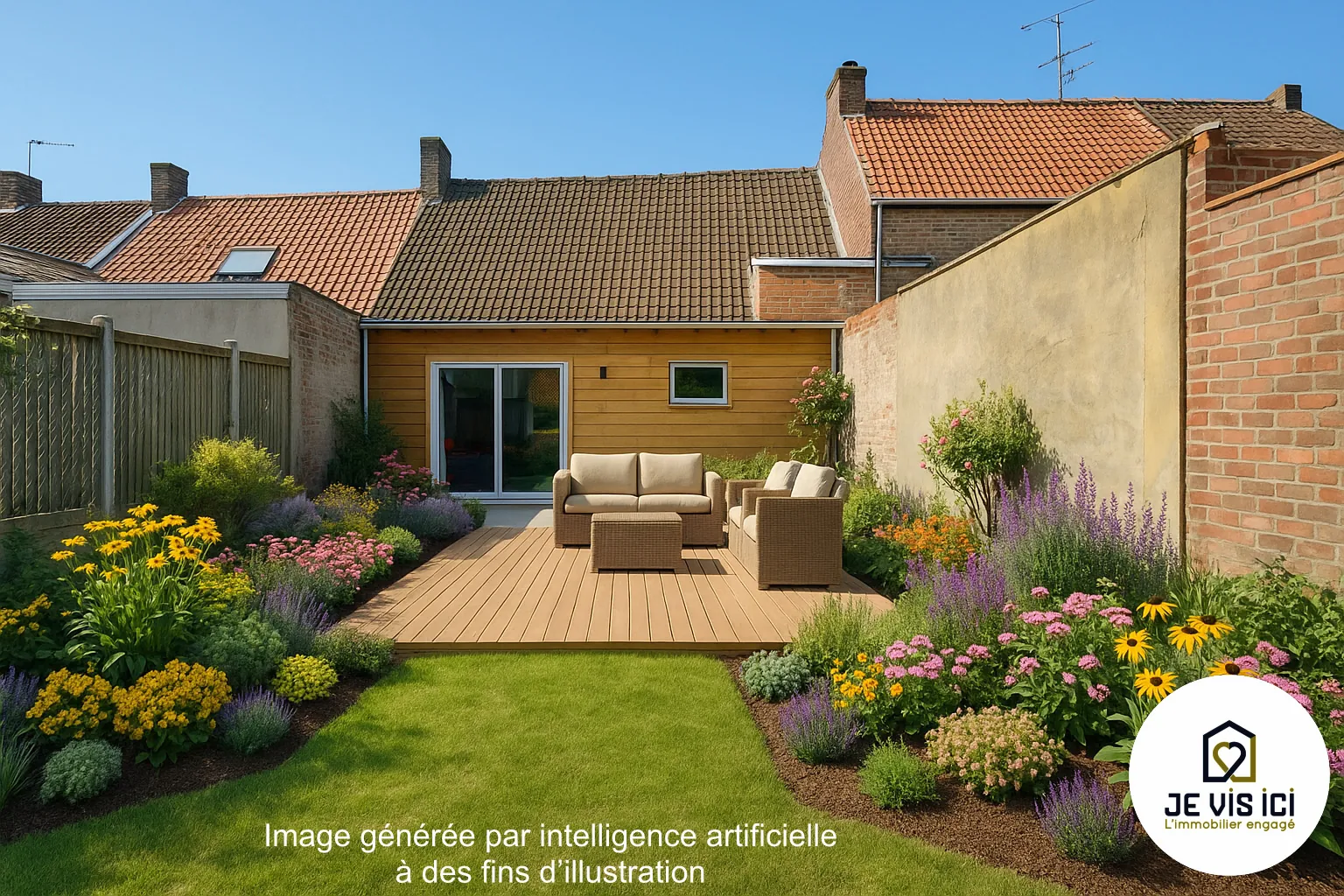 Maison flamande rénovée de 80 m² à Baisieux, moderne et lumineuse, prête à vivre 