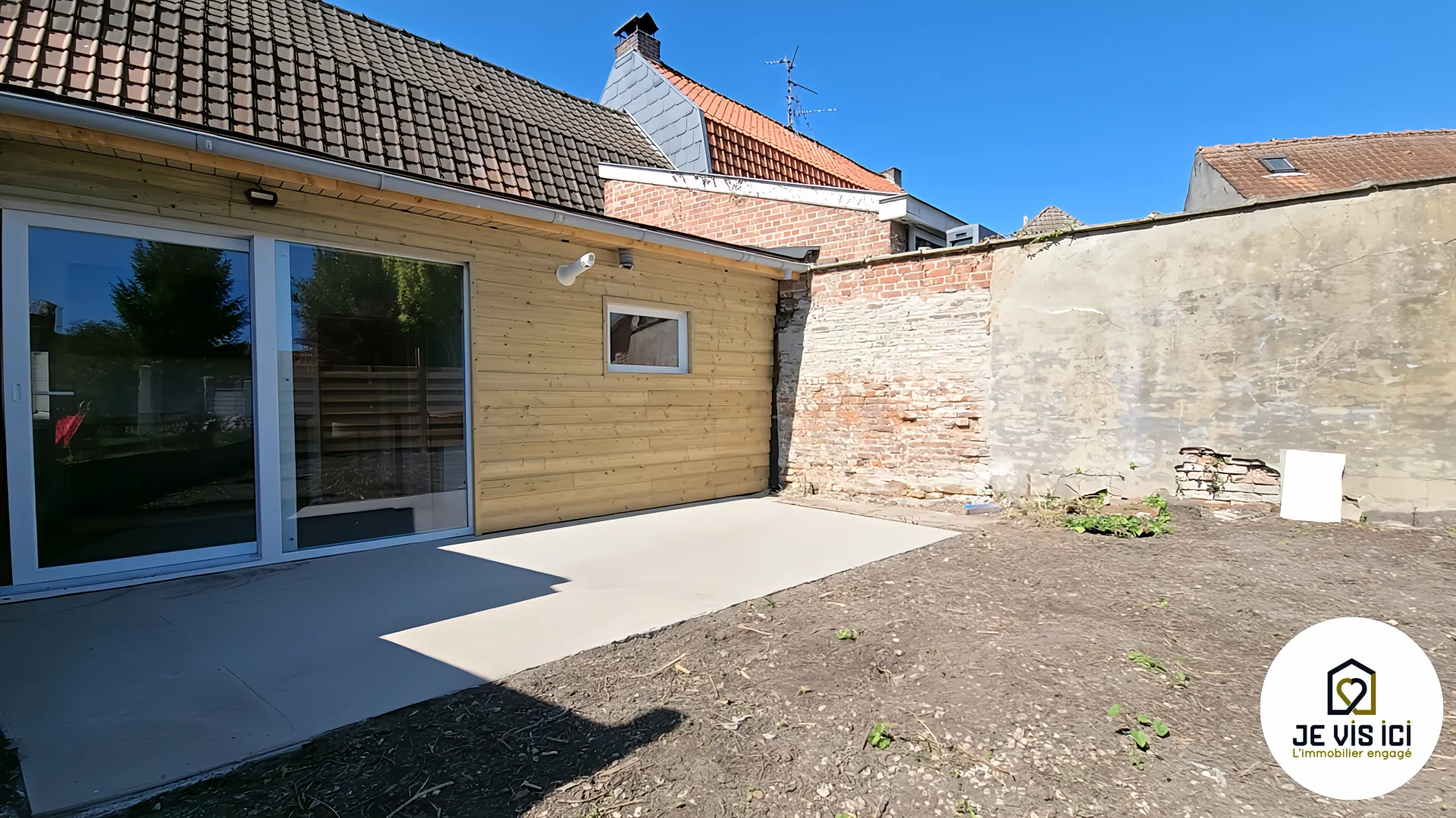 Maison flamande rénovée de 80 m² à Baisieux, moderne et lumineuse, prête à vivre 