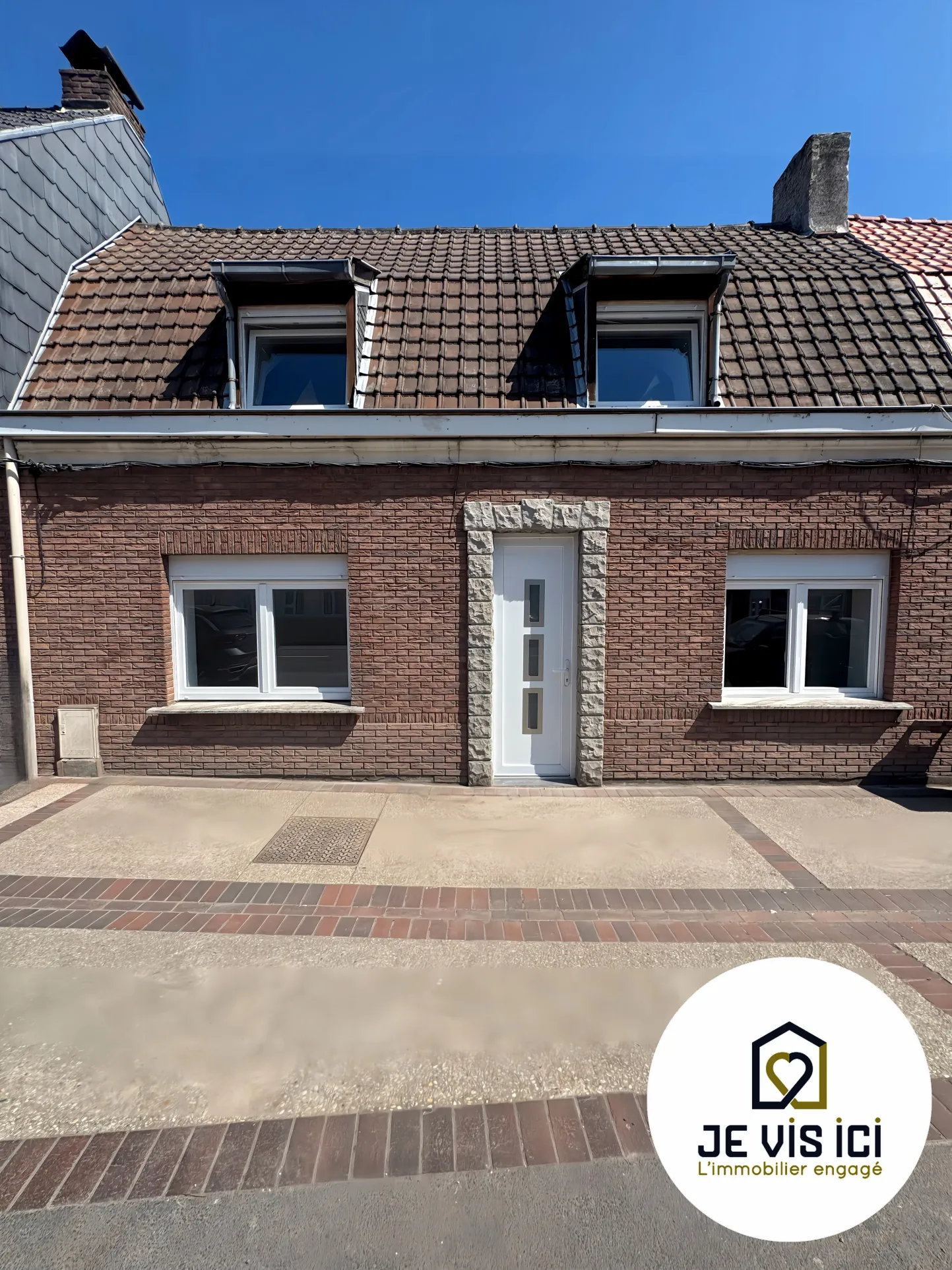 Maison flamande rénovée de 80 m² à Baisieux, moderne et lumineuse, prête à vivre 