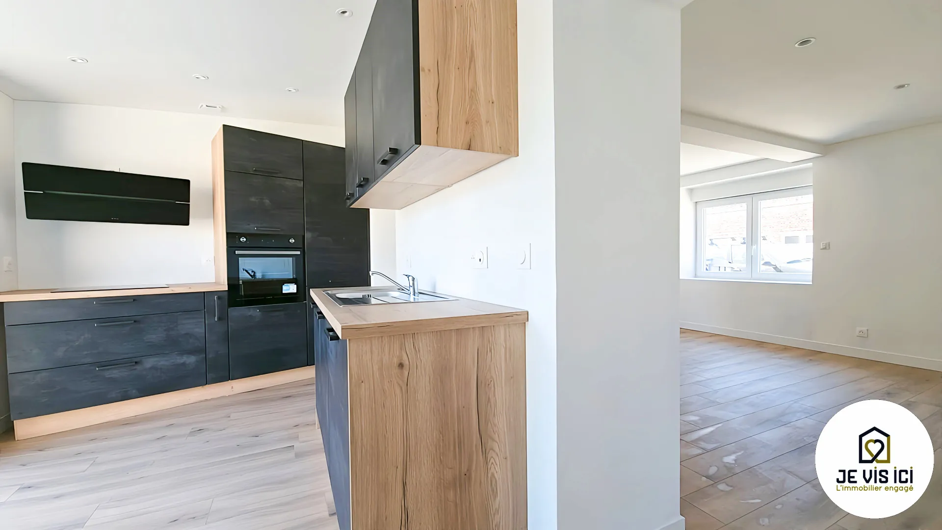 Maison flamande rénovée de 80 m² à Baisieux, moderne et lumineuse, prête à vivre 