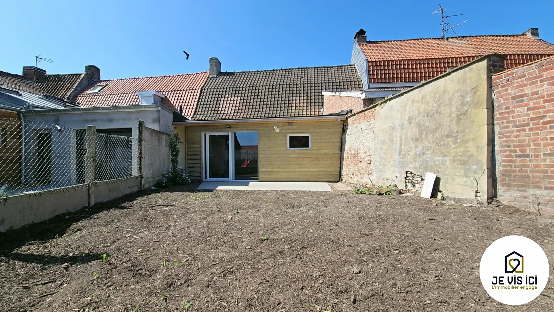 Maison flamande rénovée de 80 m² à Baisieux, moderne et lumineuse, prête à vivre 