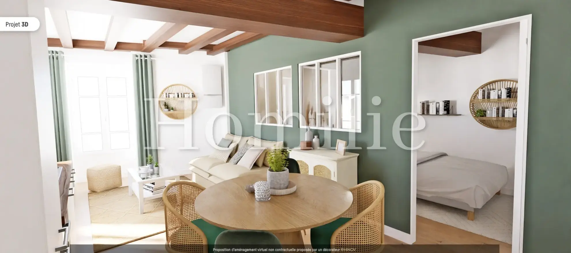 Appartement T3 de 85 m2 avec grenier aménageable près de Montrichard 