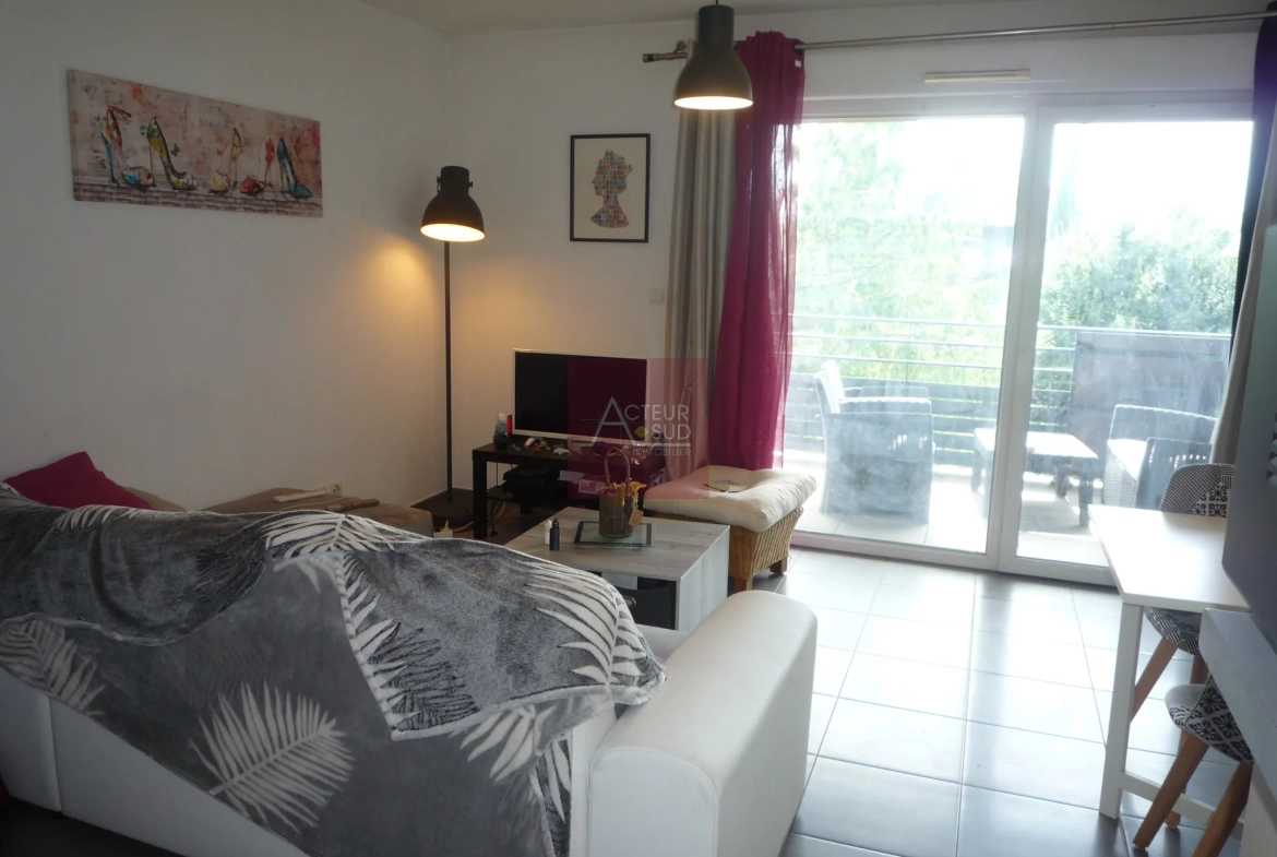 Appartement 2 pièces avec terrasse à Grabels – Résidence récente avec parking 