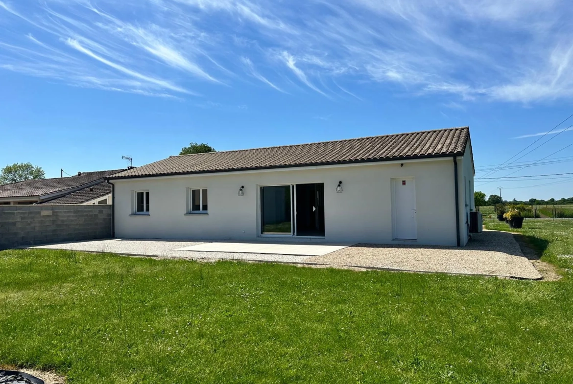 Maison de plain-pied à Bergerac avec grand jardin, 3 chambres et confort moderne 