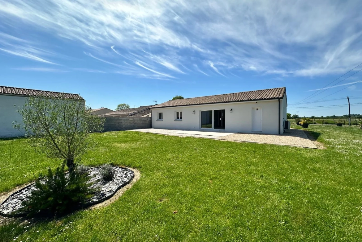 Maison de plain-pied à Bergerac avec grand jardin, 3 chambres et confort moderne 
