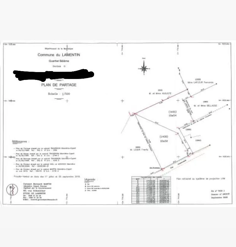 Terrain constructible de 1050 m² au LAMENTIN, idéal pour votre projet immobilier 