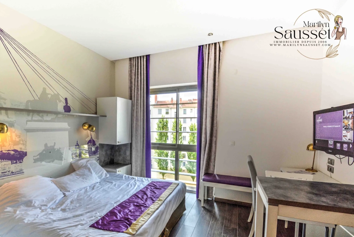 Studio meublé de 21 m² à Lyon avec rentabilité sûre et services haut de gamme 