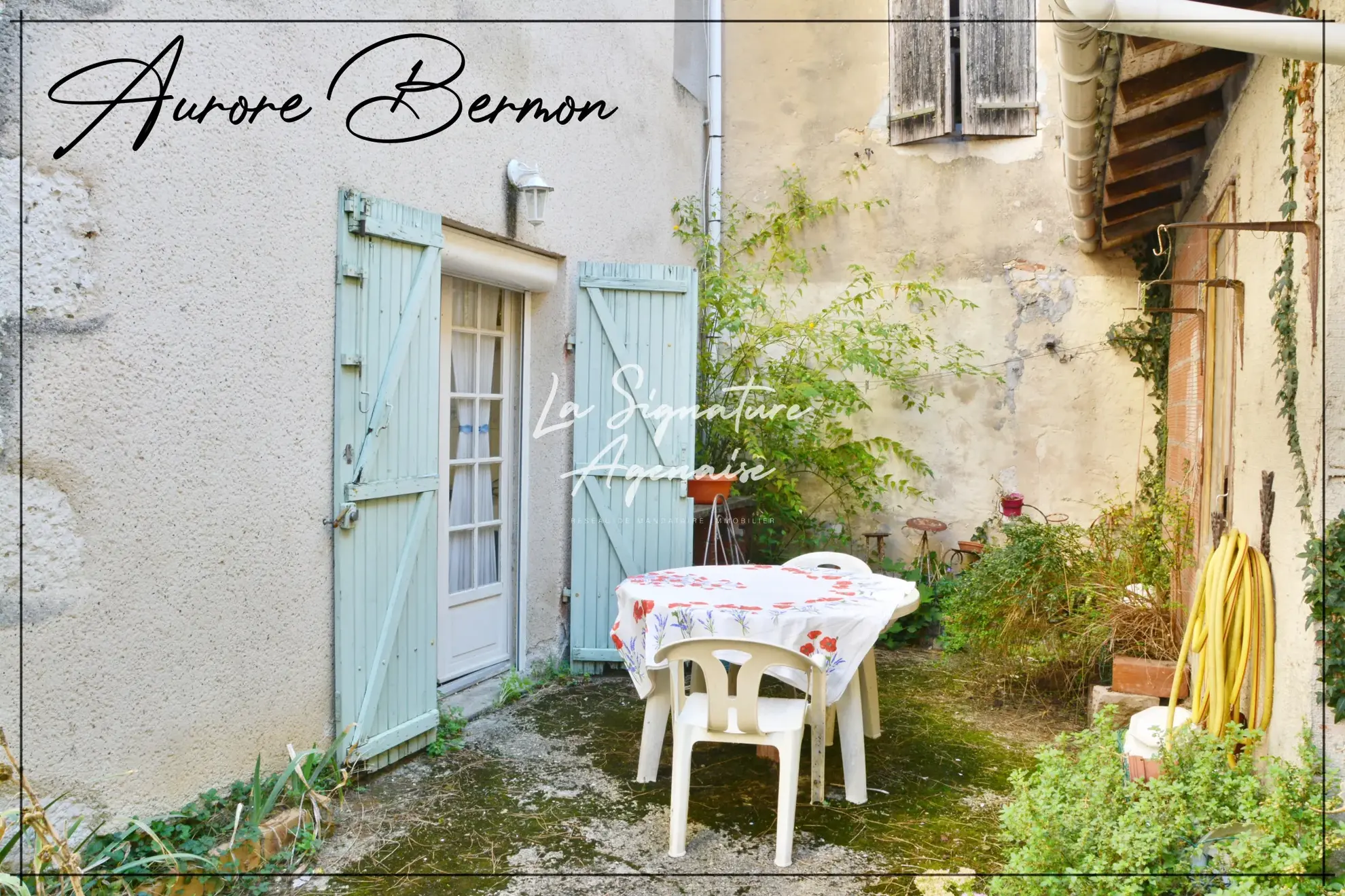 Maison en pierre de 113 m² avec cour intérieure et jardin à Vianne 