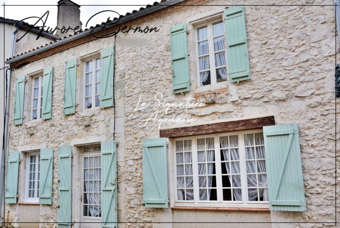Maison en pierre de 113 m² avec cour intérieure et jardin à Vianne 