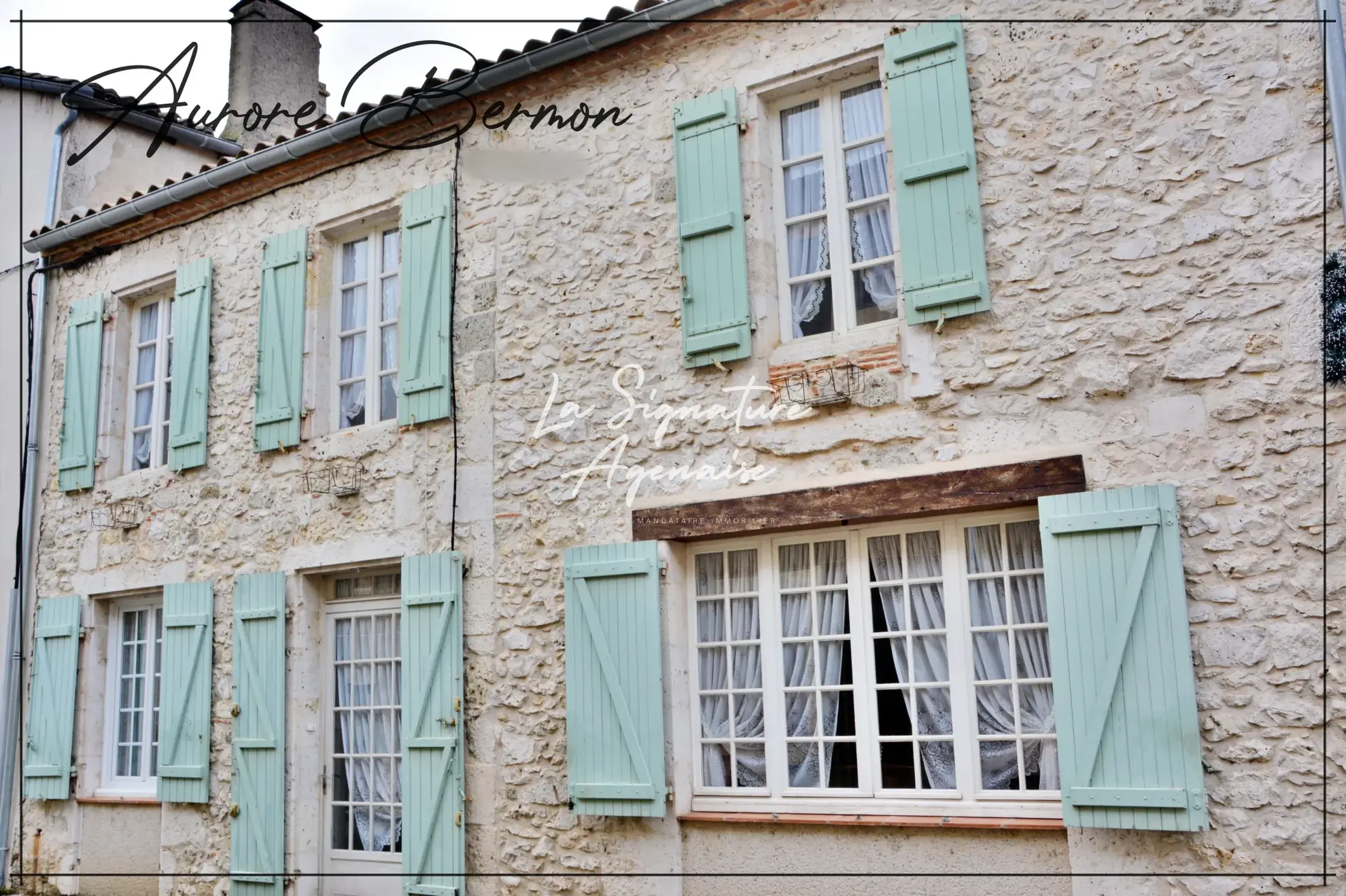 Maison en pierre de 113 m² avec cour intérieure et jardin à Vianne 