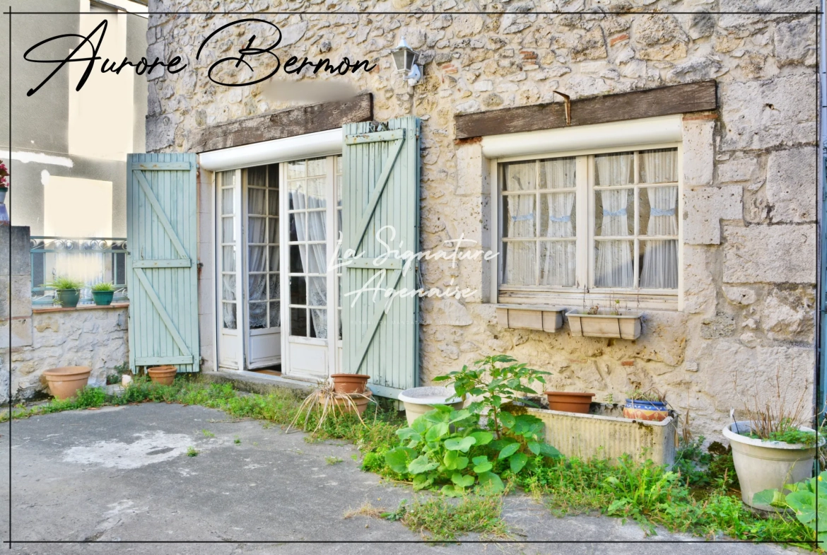 Maison en pierre de 113 m² avec cour intérieure et jardin à Vianne 