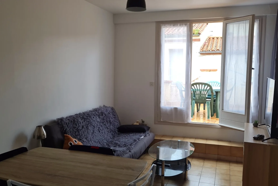 Appartement F2 avec terrasse à Amélie-les-Bains proche des thermes 