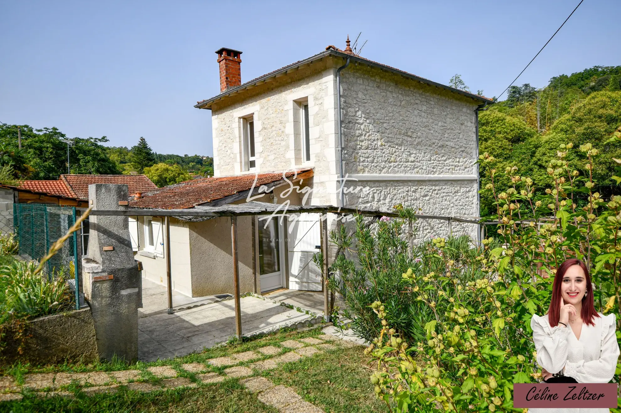 Maison en pierre à vendre à Agen – 3 chambres, grand jardin, charme authentique 