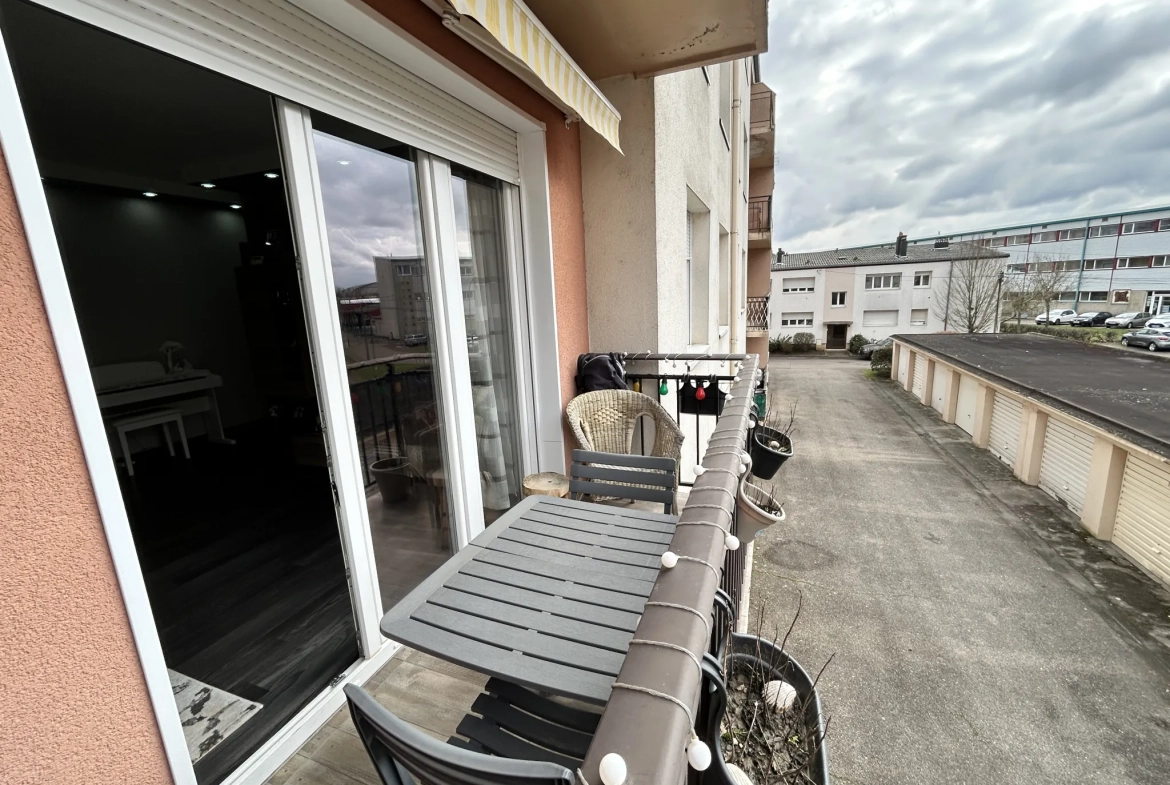 Appartement T4 rénové avec balcon et cave à Montigny-lès-Metz 