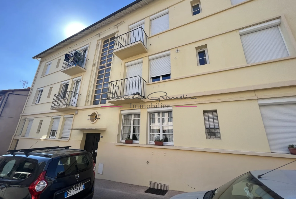 Appartement T2 bis avec cave et terrain à Amplepuis, village du 42 