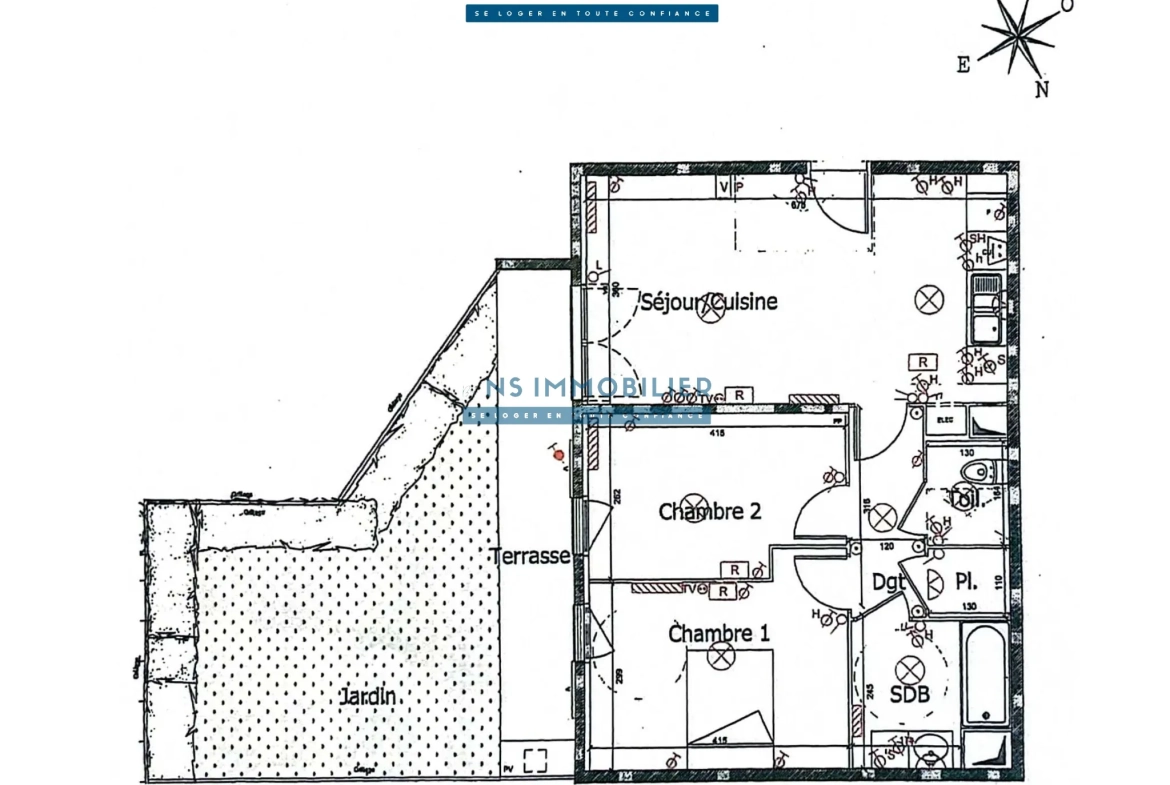 Bel appartement F3 avec jardin et parking à Sartrouville, livré en 2015 