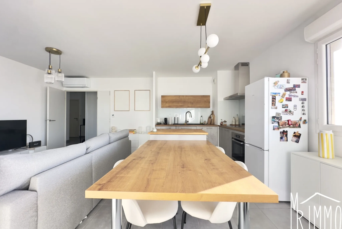 T3 lumineux avec terrasse dans le quartier des Grisettes à Montpellier 