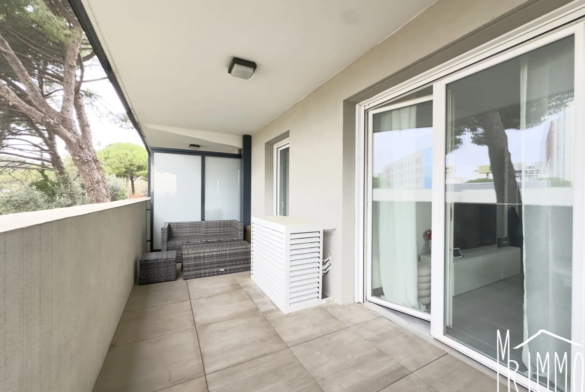 T3 lumineux avec terrasse dans le quartier des Grisettes à Montpellier 