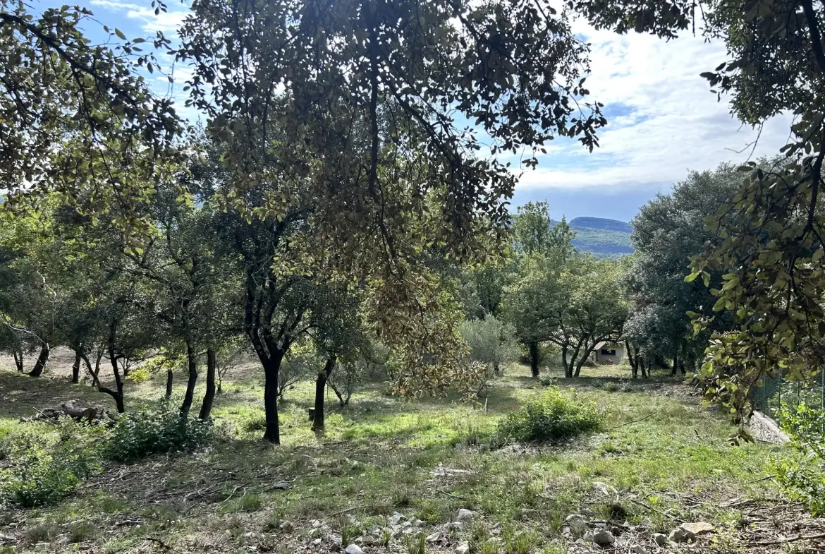 Terrain constructible de 1919 m² avec vue imprenable à Moules et Baucels – proximité Montpellier 