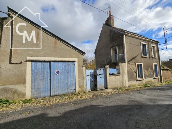 Maison 2 niveaux avec jardin, garage à La Châtre 36400