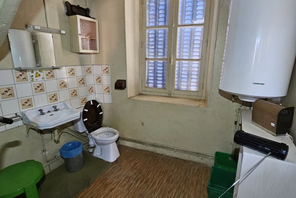 Maison 2 niveaux avec jardin, garage à La Châtre 36400 