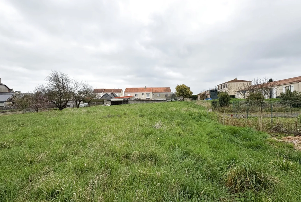 Terrain constructible à vendre à Neuvy-en-Mauges - Plus de 550 m², viabilisé et libre de constructeur 