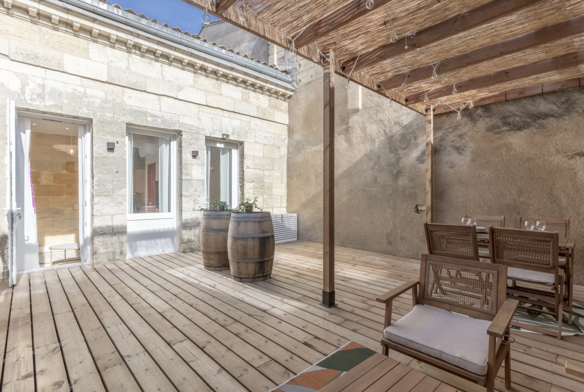 Superbe appartement avec grande terrasse à Bordeaux dans le quartier des Chartrons 