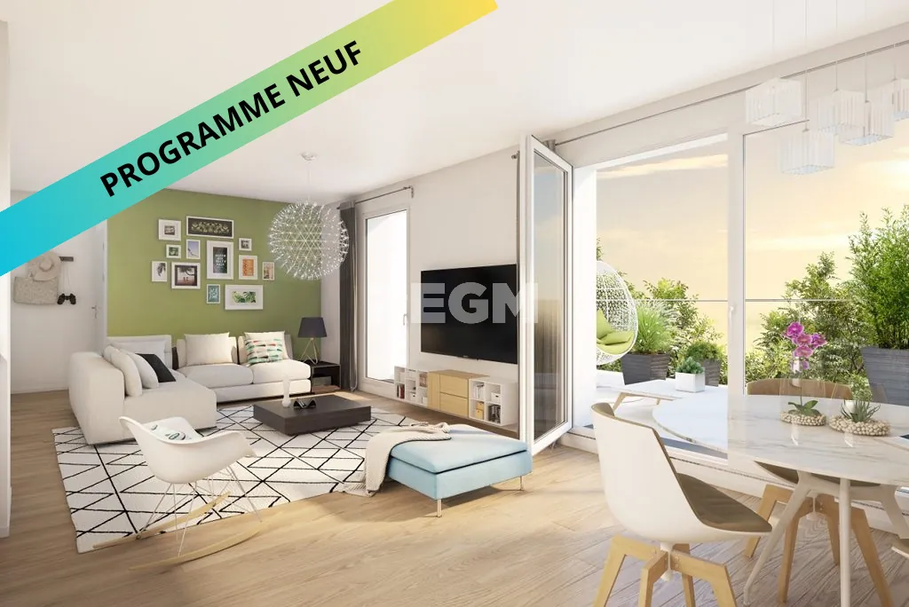 Appartement neuf 3 pièces avec balcon à Bezons - livraison 2024 