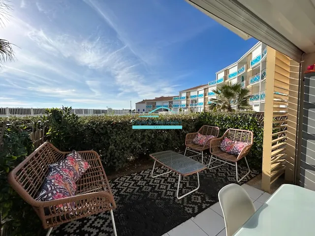 Appartement T2 avec Terrasse et Parking à Frontignan Plage, Vue Mer 