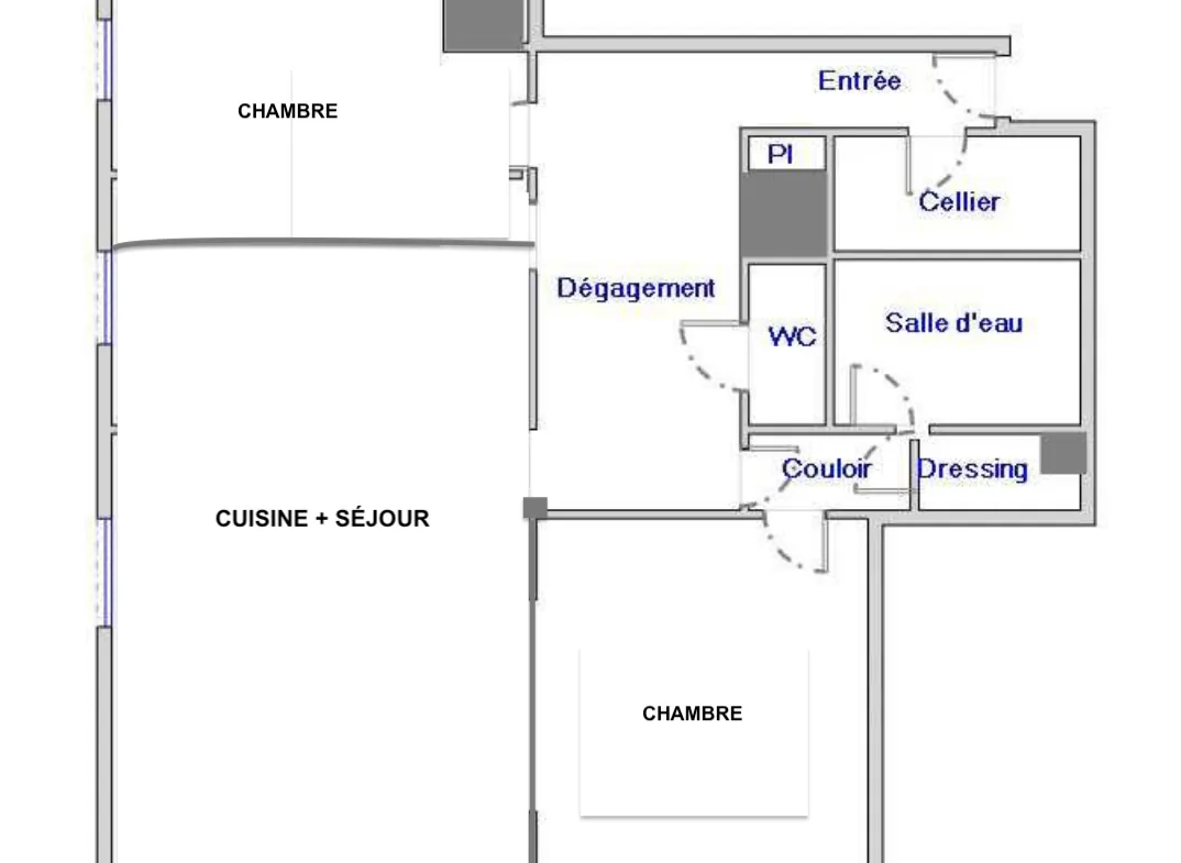 F3 rénové de 70m² avec parking sécurisé à Clermont-Ferrand 